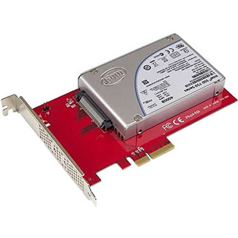 StarTech.com U.2 to PCIe Adapter - x4 PCIe for 2.5" U.2 NVMe SSD - SFF-8639