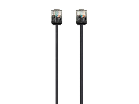 Monoprice Cat6 Ethernet Patch Cable - Snagless, 1 Feet, 550MHz, UTP, 32AWG, Black - Micro SlimRun Series
