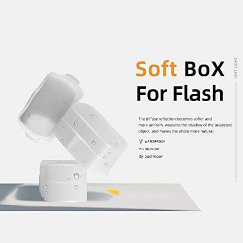 Camera Flash Bounce Diffuser Light Softbox for Speedlight, Compatible with Canon 560 565EX 580EX Godox