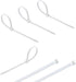 KOOWIN 200 Pack Bulk Small 6 inch Nylon Plastic Cable Zip Ties Wire Wraps in White