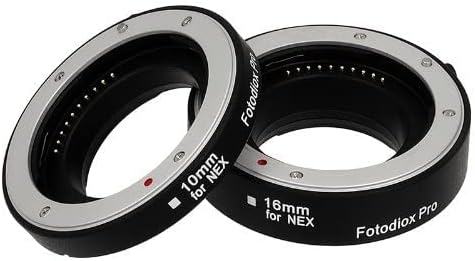 Fotodiox Pro Automatic Macro Extension Tube Kit for Sony E-Mount (NEX) Camera System