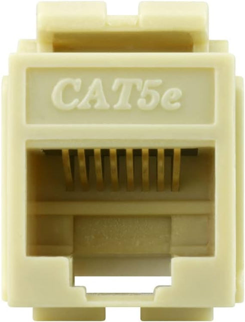Cat5e Keystone Jack Insert, Ivory