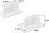 uxcell 20pcs Silicone Micro USB Cap Port Cover Anti Dust Protector 6.5mmx2.3mm Clear