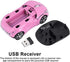 2.4G Wireless Optical Mouse, 3D Car Shape with USB Receiver for PC Laptop (F-car, pink)