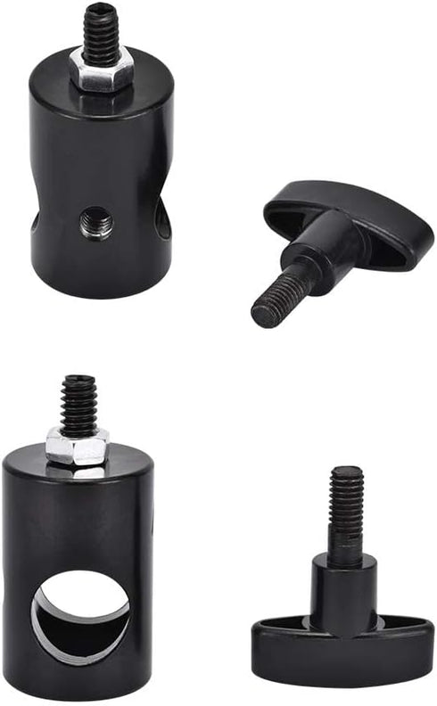 4PCS Light Stand Adapter, Aluminum Rapid Adapter with 1/4" Screw for DSLR Mount Bracket, Photography Accessory