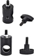 4PCS Light Stand Adapter, Aluminum Rapid Adapter with 1/4" Screw for DSLR Mount Bracket, Photography Accessory
