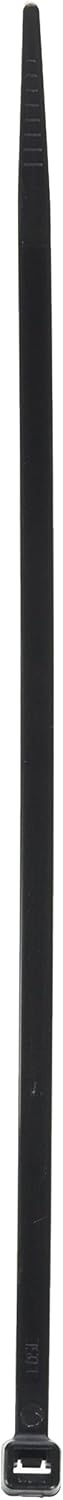 Pro Tie Standard Duty Self-Locking UV Nylon Cable Wire Ties, 8-Inch, 100-Pack - UV Black, 50 lbs. Tensile Strength