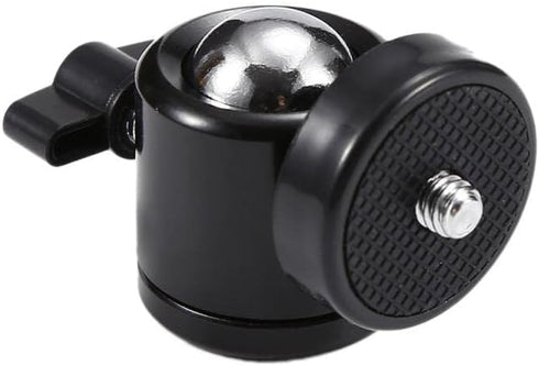 Delsmile 1/4 Mini Ball Head Screw Rotating Tripod SLR Camera Camera Light Bracket and Durable SLR Camera Tripod Bracket