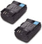 2 Pack Canon LP-E6 LP E6N Replacement Battery for Canon 60D, 70D, 80D, 5DS R, 5D Mark II III IV, 6D, 7D, C700, XC15
