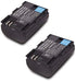 2 Pack Canon LP-E6 LP E6N Replacement Battery for Canon 60D, 70D, 80D, 5DS R, 5D Mark II III IV, 6D, 7D, C700, XC15