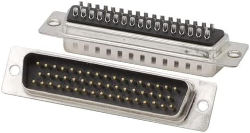 Fielect D-sub Connector DB44 Female Socket - 44-pin 3-Row High Density Port Terminal Breakout for Mechanical Equipment