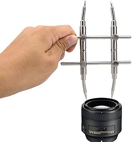 Lens Wrench Stainless Steel Curve Spanner for DSLR Camera Photography Telescopes Repair Tools