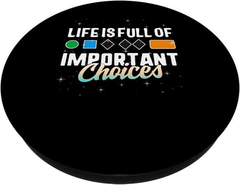 Ski Trail Signs Life Full Choices - Skiing Skier Snowboarding PopSockets Swappable PopGrip