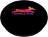 Funny Dachshund Dapple Run PopSockets Swappable PopGrip