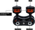 AFEFT 1/4" 360 Articulating Magic Arm with Double Ball Heads, Screw Mount with Non-Slip Rubber Rings, Swivel Monitor