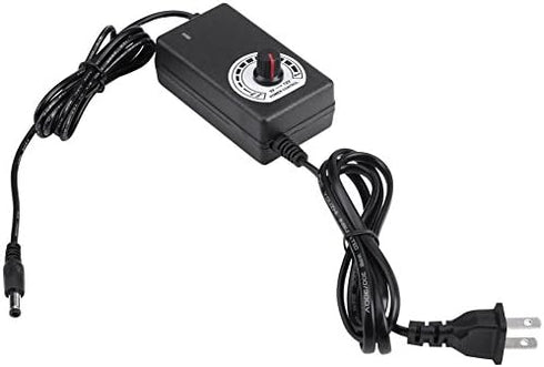 2-line Desktop AC to DC Power Adapter, 3-12V 2A Motor Voltage Stepless Speed Regulator LED Dimmer Switch Controller