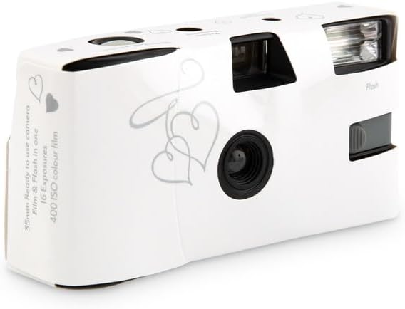 WEDDINGSTAR Disposable Camera with Flash - Single Use 35mm Film Camera for Wedding