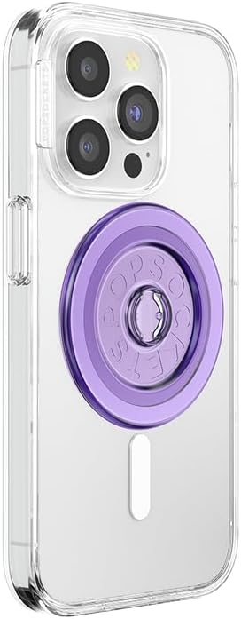 PopSockets Round Magnetic Base Only, Compatible with Tops, Lavender - Dusty Lavendar