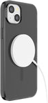 PopSockets Case for iPhone 15 Plus - Round Phone Grip Compatible with MagSafe, Wireless Charging Compatible, Black