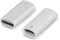 Jiunai 2 Pack Female to Female Adapter for Apple Pencil & iPad Pro - Lightning Charging Cable Adapters