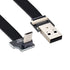 NFHK Up Angled USB 2.0 Type-A Male to Micro USB 5Pin Cable - 100CM for FPV & Disk & Phone