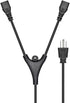 Monoprice Power Cord Splitter | NEMA 5-15P to 2X IEC 60320 C13, 10 Amp, 6 Feet, Black