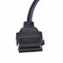50cm OBD2 Elecbee OBD Vehicle Diagnostic Cable, PVC High-Temperature Resistant Female to Cigarette Lighter Adapter