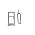 ruichuang 2019(3705A) Single Sim Card Tray Holder Replacement for CoolPad Legacy - Silver