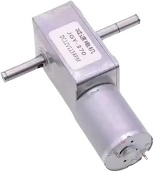 BNCZDOJO 12V24V 115RPM Double Shaft JGY-370 DC Worm Gear Motor Self-locking Claw Toy