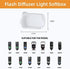 Camera Flash Bounce Diffuser Light Softbox for Speedlight, Compatible with Canon 560 565EX 580EX Godox