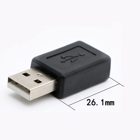 3 Pack USB 2.0 A Male to USB Micro Female Adapter Converter