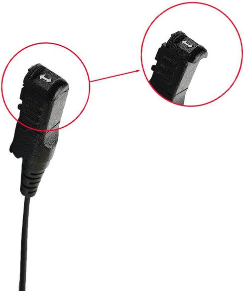 C Shape Headset Earpiece Mic with PTT for Motorola XPR3000 XPR3000E XPR3300 XPR3500 Walkie Talkie