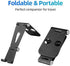 cocopar Adjustable Monitor Stand, Fully Foldable Aluminum Desk Mobile Phone Holder, Compatible for Smartphone, Portable