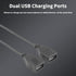 Keenso Waterproof DC Converter 3A, DC 12V to DC 5V Dual USB Adapter Module for Car Motorcycle