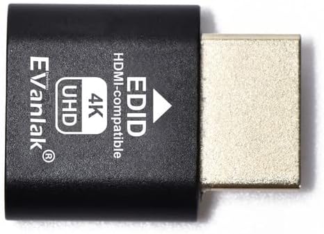 HDMI Dummy Plug Headless Ghost Display Emulator, Premium Aluminum PC 3-Pack