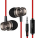 Wired Earbuds Headphones with Microphone Remote - In-Ear Earphones, 3.5mm Audio Jack.