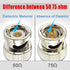 Superbat BNC Cable BNC Male to Male Connector, 2ft Coaxial Cable for Antenna Scanners or Handheld Radios