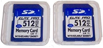2 Pack 512mb Memory Cards Compatible with 512 MB SD Cards, 2 Pack Memory Cards and Cases w/Built to Last! Microfiber Cloth, Compatible with All SD Devices