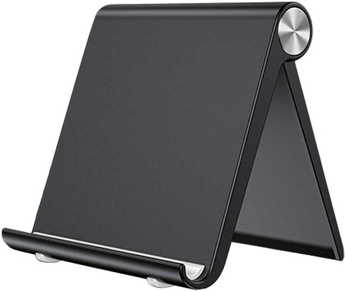 Adjustable Cell Phone Stand Holder - Foldable Desktop Phone Cradle Dock for iPhone, iPad, Tablet 4 to 7.9 Inch