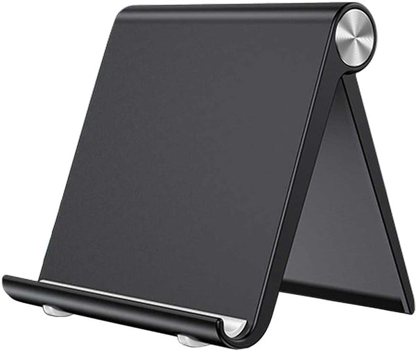 Adjustable Cell Phone Stand Holder - Foldable Desktop Phone Cradle Dock for iPhone, iPad, Tablet 4 to 7.9 Inch