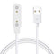 Magnetic USB Charging Cable Compatible with LESHIDO Smart Watch, Replacement Charger for CS08 Smart Watch (White)