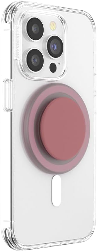 PopSockets Phone Grip - Clay Soft Touch, Compatible with MagSafe, Expanding Kickstand, Adapter Ring Included