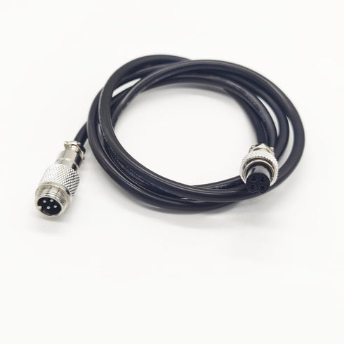 3.28 ft GX12 4 Pin Male to Female Head Aviation Cordset, GX12 4Pins Connector Electrical Cable for Ships 22AWG