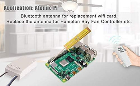 wlaniot 2.4G Wireless Mini PCI PCI-E WiFi Bluetooth Internal Antenna (5dbi, 700-2600Mhz, U.FL/IPX Connector, RG178