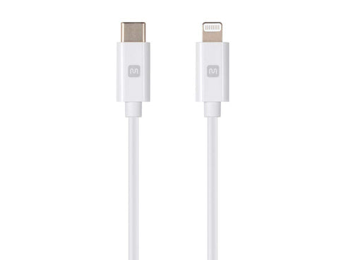 Monoprice Select Series 6ft Apple MFi Lightning to USB-C Cable - Rapid Charge for iPhone 13, Pro, Pro Max, iPad,