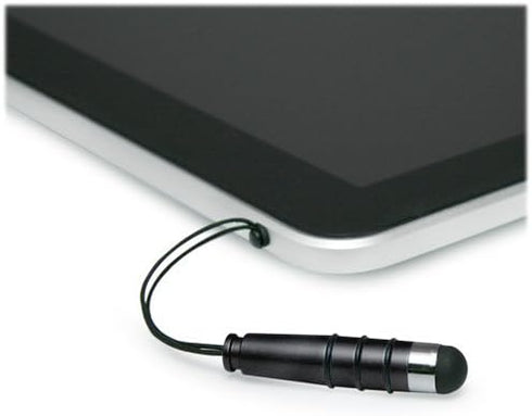 BoxWave Mini Capacitive Stylus Pen for Leapfrog LeapPad Ultimate, Small Rubber Tip Compatible with Jet Black