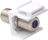 VCE Coax Keystone Jack Insert 20-Pack, 3GHz Coaxial Cable Connector, F-Type RG6 Cable Extender Female to Female for Wall Plate and Patch Panel, Nickel-Plated by VCE