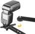 Dual Flash Bracket, Chromlives 1/4" Dual Camera Mount Extension Bar, 8" Dual Tripod Bracket for Camera and LED Light
