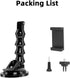 Flexible Gooseneck Extension Suction Cup Car Mount Holder for Gopro Hero, iPhone, Samsung Galaxy, Google Pixel