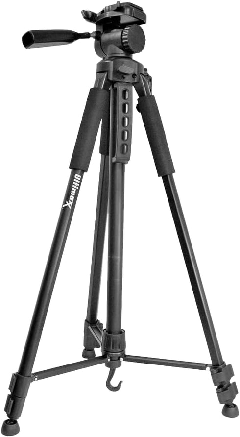 Ultimaxx 60" Lightweight Portable Camera Tripod Stand with Carrying Bag for Sony, Nikon, Canon, Olympus